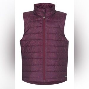Kerrits kids Plum Quilted Puffer riding  Vest medium nwt
